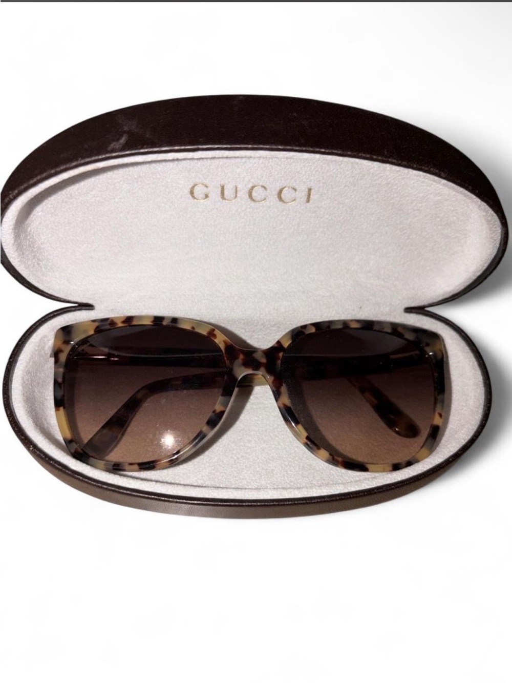 Gucci tortoiseshell sunglasses